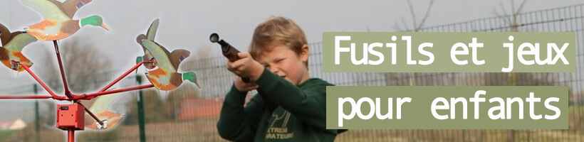 Fusil chasse enfant et cible