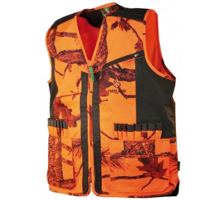gilet de chasse camouflage fluo