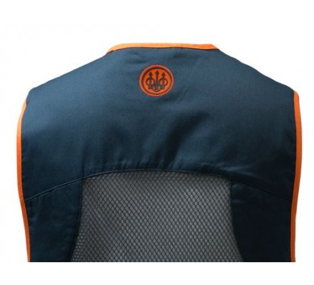 Gilet de tir ball-trap unisexe Full Mesh bleu/orange BERETTA