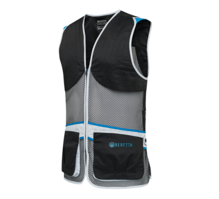 Gilet de tir ball-trap unisexe Full Mesh bleu/orange BERETTA