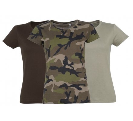 Lot 3 tee-shirts chasse femme - 5070