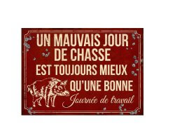 Plaque humoristique "Un mauvais jour" LOVERGREEN