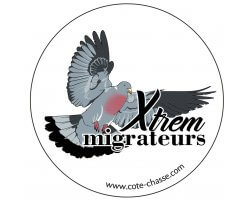 Autocollant pigeon ramier XTREM MIGRATEURS