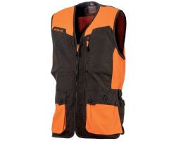Gilet de chasse Classy kaki/orange 